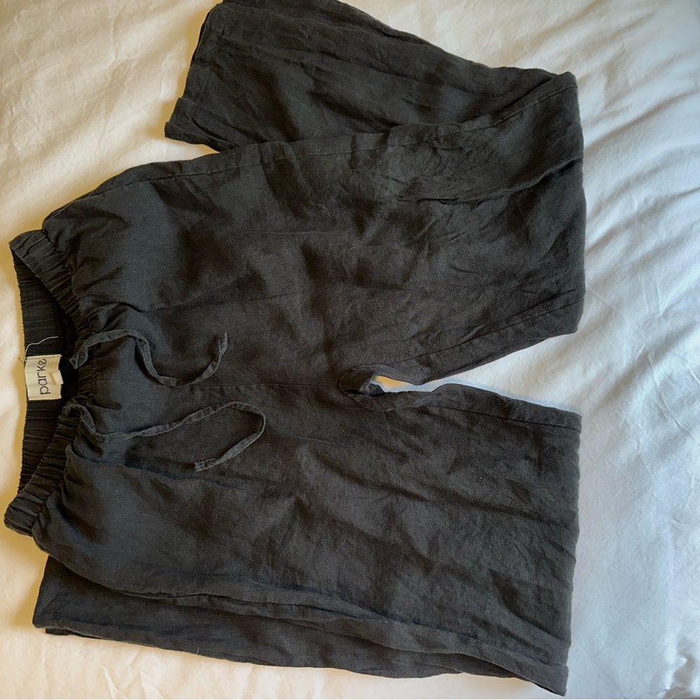 PARKE - Black Linen Pants
